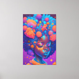 Ai Generated Girl Canvas Print