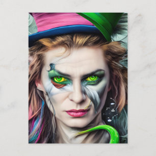 AI Generated Mad Hatter Fantasy Postcard