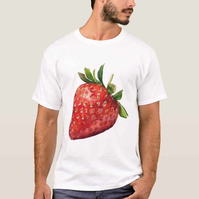 AI Generated Strawberry Berry T-Shirt (Front)
