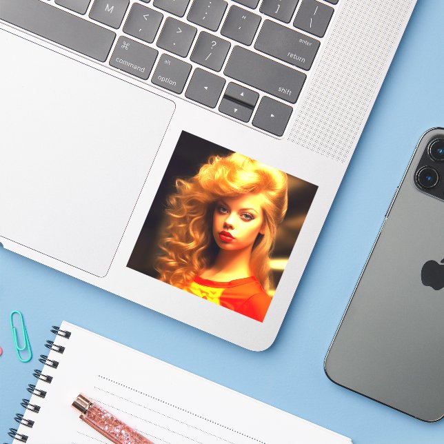 Ai Girl (Laptop w/ iPhone)