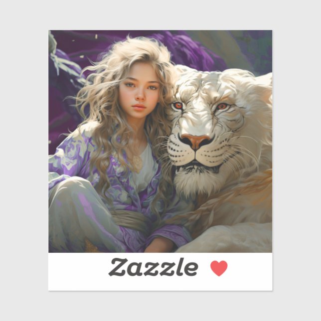 "Ai Girl and Lion (Sheet)