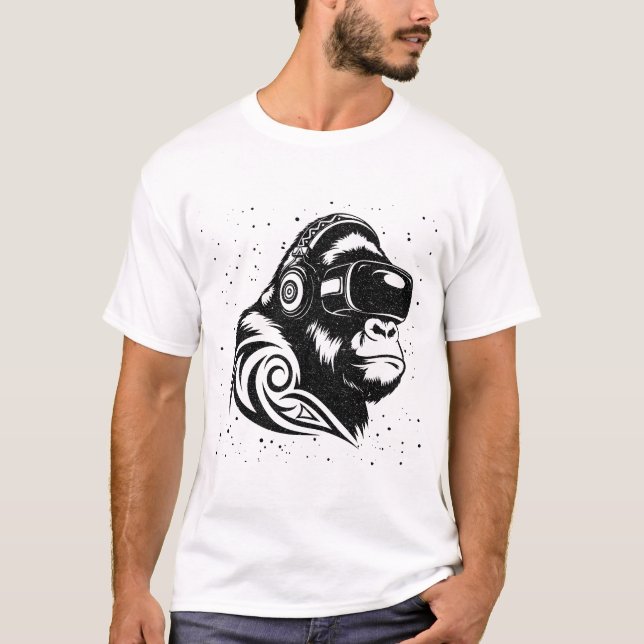 AI Gorilla in the VR Zone T-Shirt (Front)