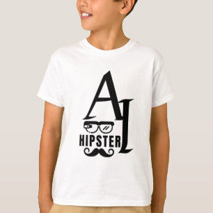 AI Hipster with Wearable Glasses and Moustache T-Shirt