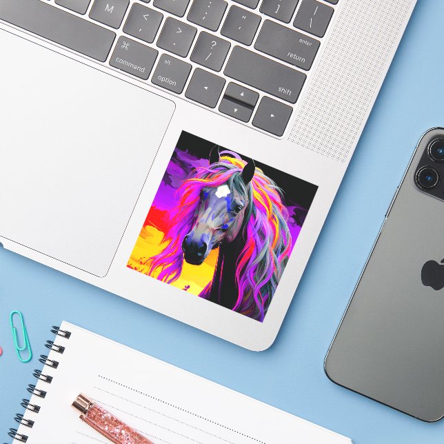 Ai Horse Artwork (Laptop w/ iPhone)
