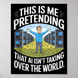 Ai Humour Llm Tech Takeover Geek Gift Sleeveless Poster