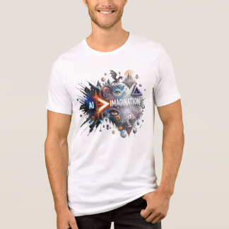 AI Imagination – Futuristic Artificial Intelligenc Tri-Blend Shirt