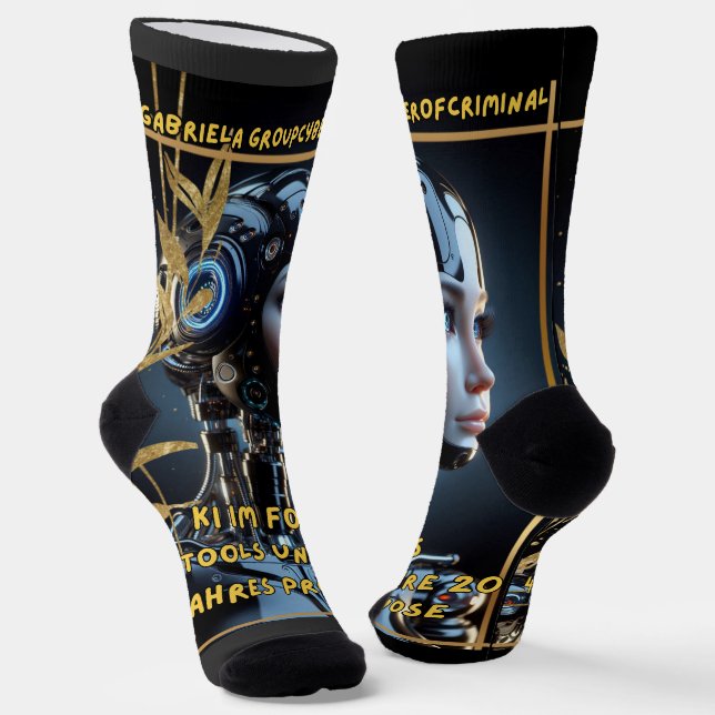 AI in Focus Socks (Angled)
