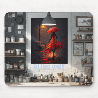 AI lies well! Mouse Pad