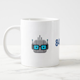 AI Nerd Jumbo Mug: Fuel Your Code with 844-AI-NERD Large Coffee Mug