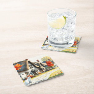 AI painting Paper Coaster