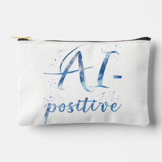 AI-Positive Text Art Accessory Pouch
