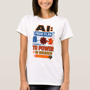 AI Power in Seconds – From Plan to Action T-Shirt