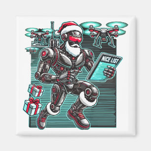 AI Powered Santa Robot with Drones and Christmas L Magnet