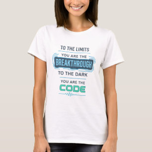 AI Quote Design – Breakthrough to Code the Dark T-Shirt