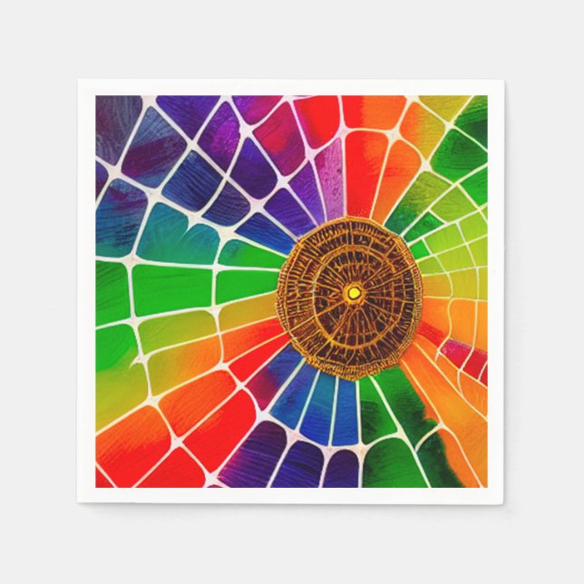 Ai Rainbow Web Napkin (Front)