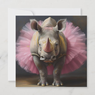 AI Rhino Ballet  Holiday Card