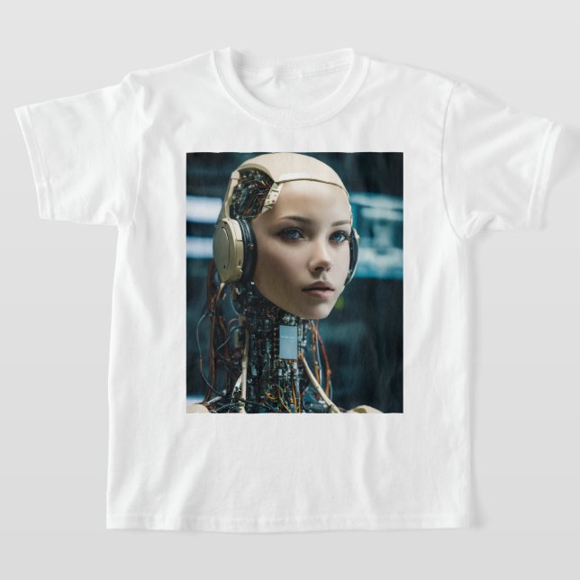 Ai robot T-Shirt (Laydown)
