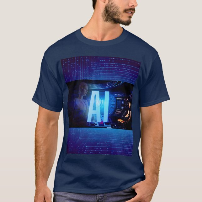 Ai Robot T-Shirt Artificial intelligence design  (Front)