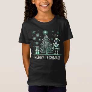 AI Robot with Tech Christmas Tree – Merry Techmas T-Shirt