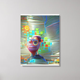 AI Self Portrait 2023 Canvas Print