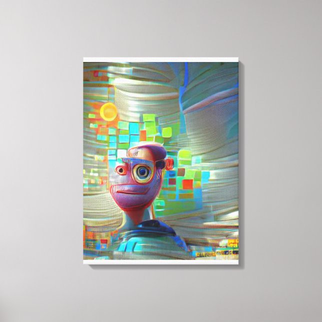 AI Self Portrait 2023  Canvas Print (Front)