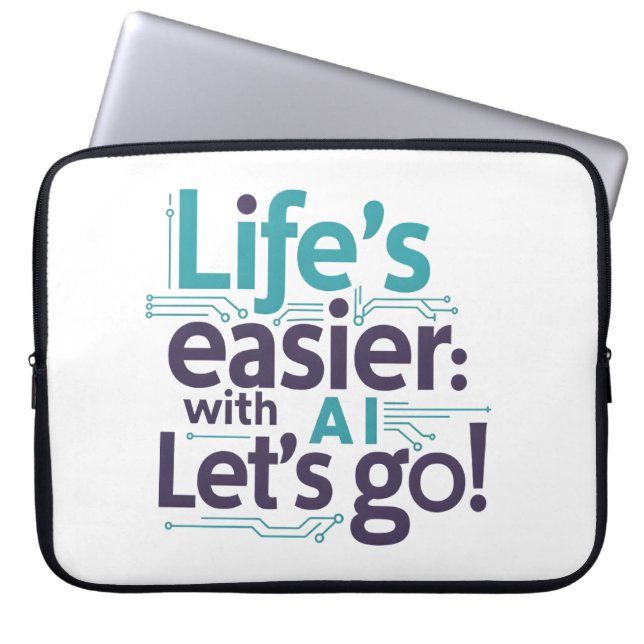 AI Simplicity Sleeve – Effortless Tech Protection (Front)