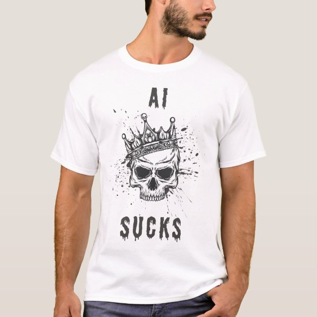 AI Sucks – Statement Tee (Front)