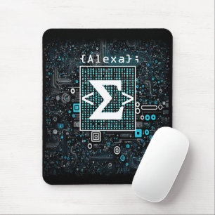 Ai - Technology - Coding Monogram - Sigma Mouse Pad
