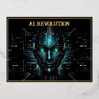 AI technology software robotics modern green