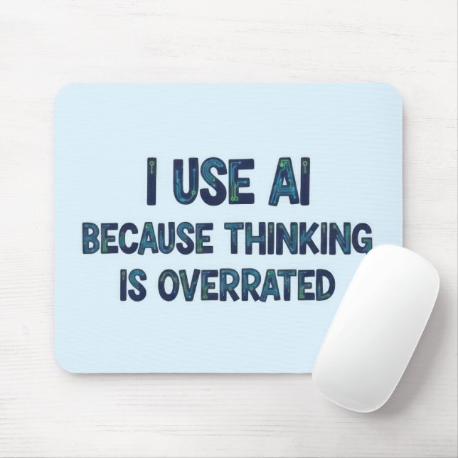 AI Text Mouse Pad (With Mouse)