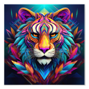 AI Tiger Photo Print