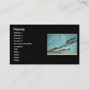 Ai (Trout) - Hiroshige's Colour Japanese Fish Prin Business Card