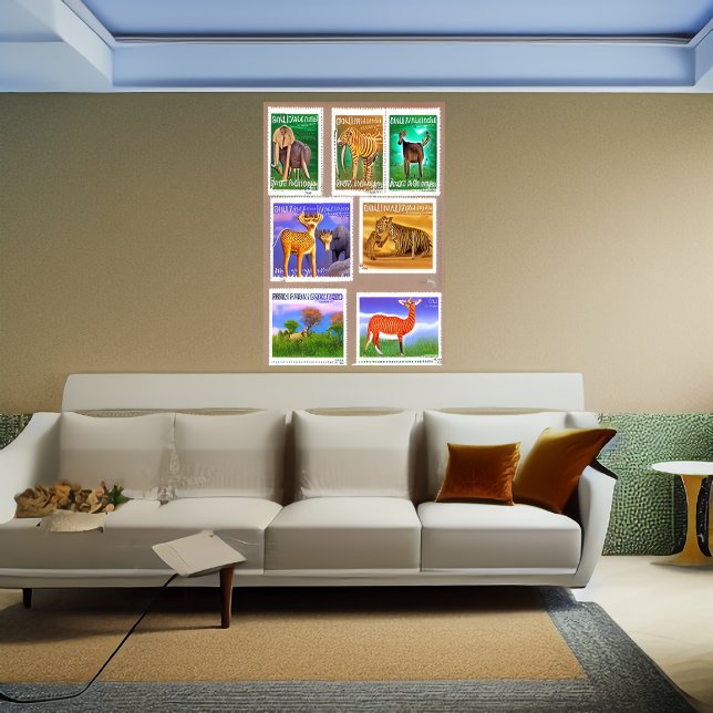 AI trying making stamps | AI Art Poster (Creator Uploaded)