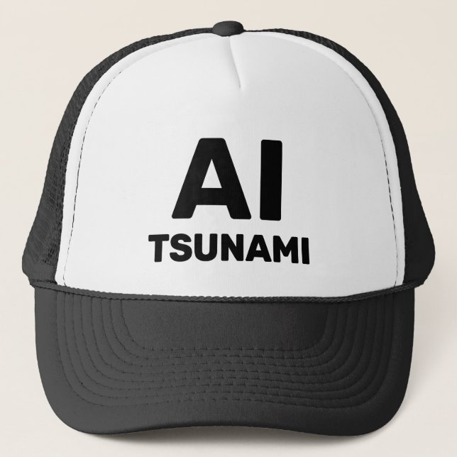 AI Tsunami™ Trucker Hat (Customize It!) (Front)