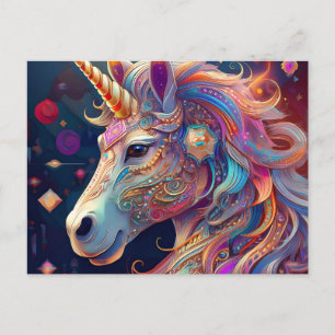 AI Unicorn Postcard