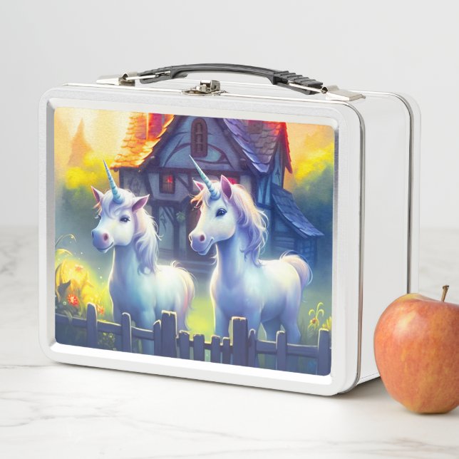 Ai Unicorns Metal Lunch Box (In Situ)