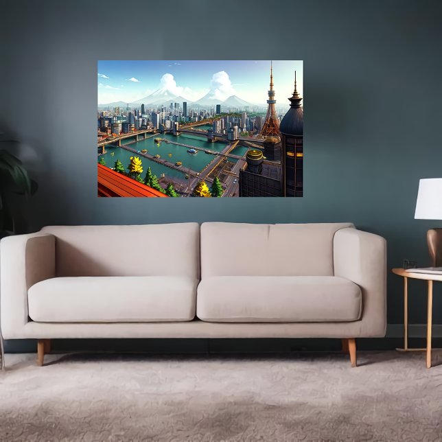 Ai view how Tokyo looks | AI Art Poster (Creator Uploaded)