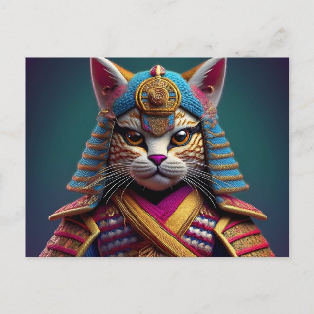 AI Yarn Cat Postcard (Front)