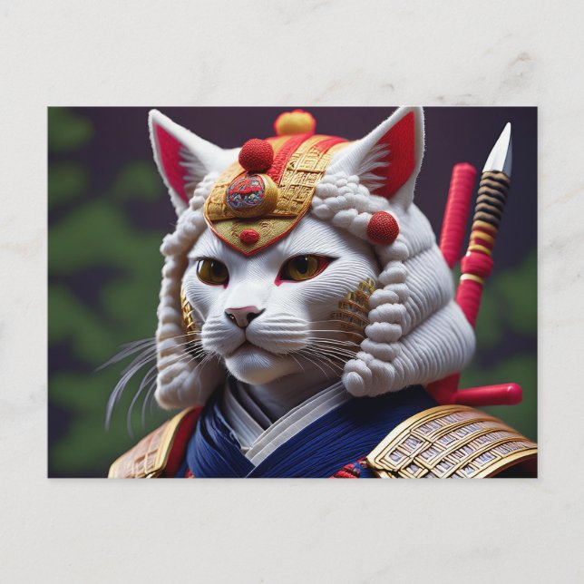 AI Yarn Cat Postcard (Front)