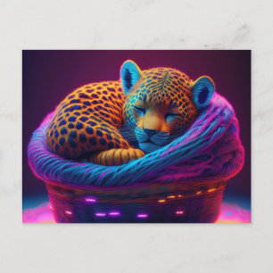 AI Yarn Jaguar  Postcard