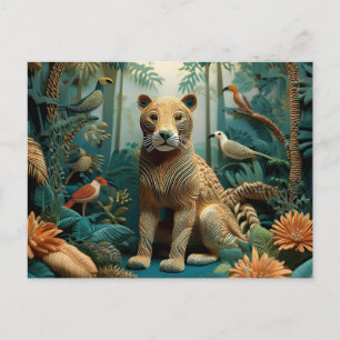 AI Yarn Jungle Postcard