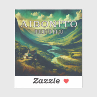 Aibonito Puerto Rico 3 Inch Vinyl Sticker