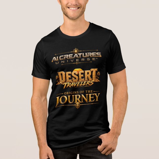 AIC Desert Travelers Robot Explorer Tri-Blend Shirt (Front)