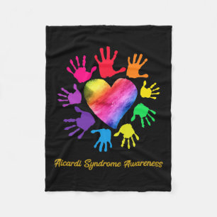 Aicardi Syndrome Awareness Hands Aicardi Syndrome  Fleece Blanket