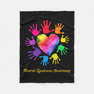 Aicardi Syndrome Awareness Hands Aicardi Syndrome  Fleece Blanket