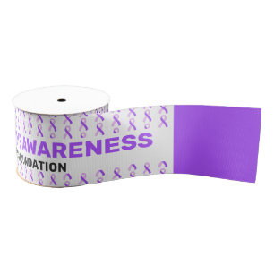 Aicardi Syndrome Awareness Pattern Ribbon Grosgrain Ribbon