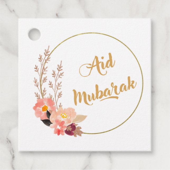 Aid Mubarak Favour Tags (Front)