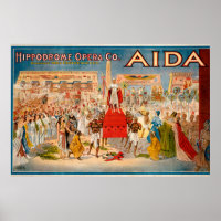 Aida opera vintage poster (1908)