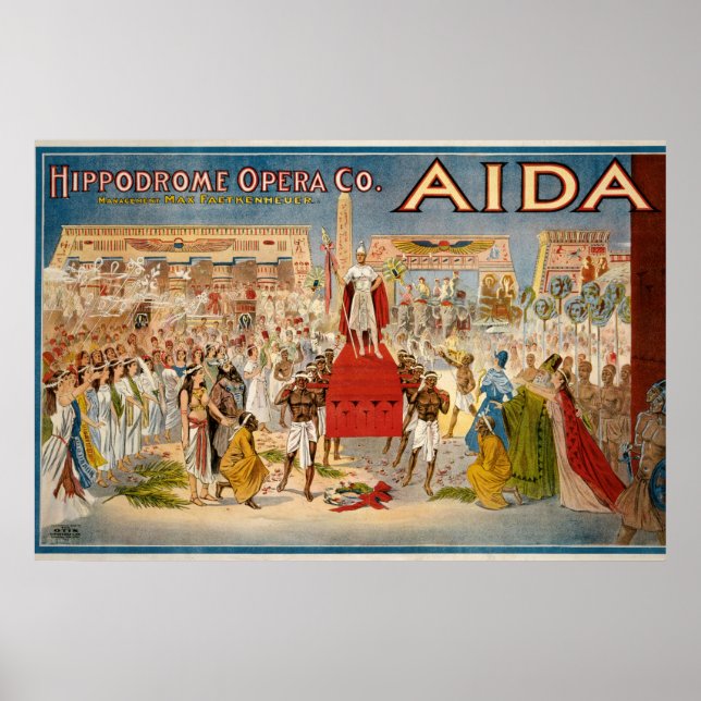 Aida opera vintage poster (1908) (Front)