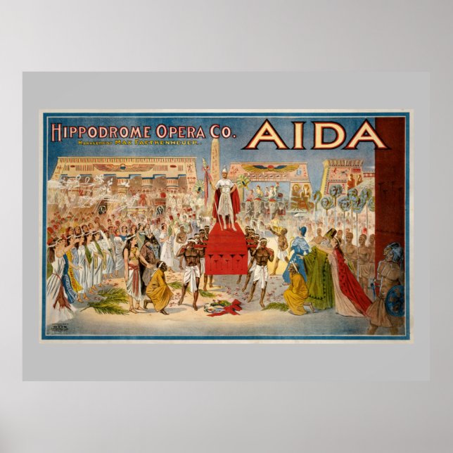 Aida opera vintage poster (1908) (Front)